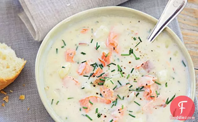 Salmon Chowder with Chives