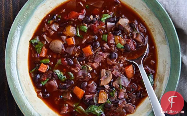 Eat the Rainbow Black Bean Soup