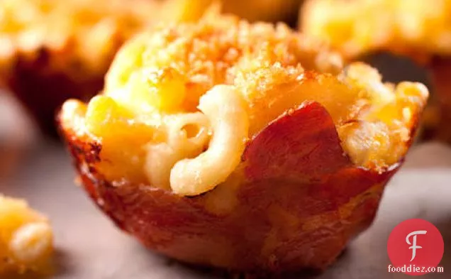 Prosciutto-Wrapped Macaroni and Cheese Cups