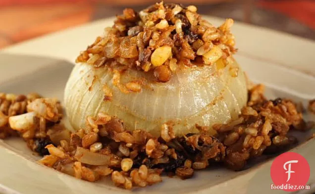 Vidalia Onions Stuffed with Rice-Lentil Pilaf