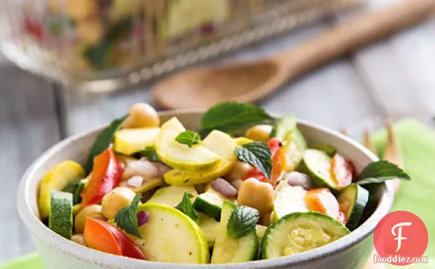 Marinated Zucchini and Chickpea Salad