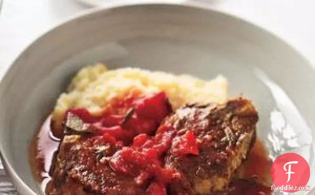 Tuscan Lamb With Tomatoes And Polenta Recipe