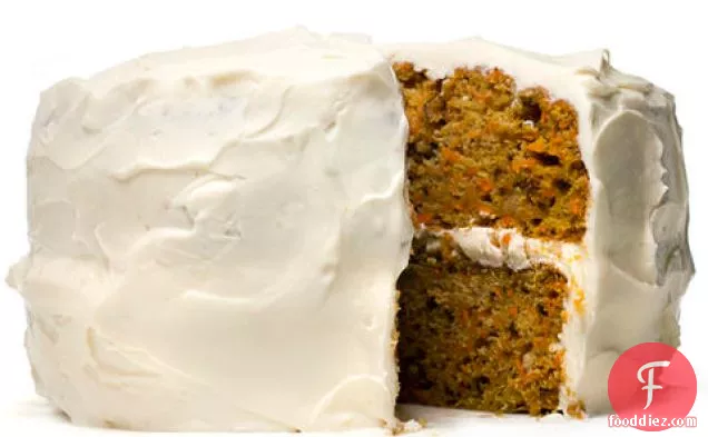 Cardamom-Spiced Carrot Cake with Whipped Cream-Cheese Frosting