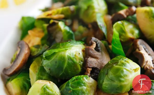 Brussels Sprouts and Mushrooms