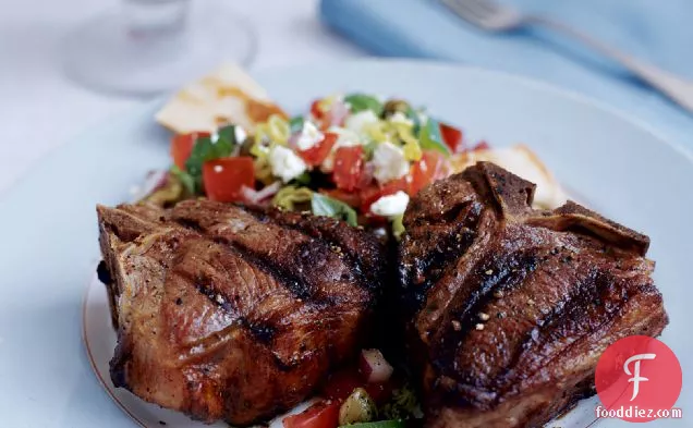 Grilled Ouzo-and-Nutmeg Lamb Chops