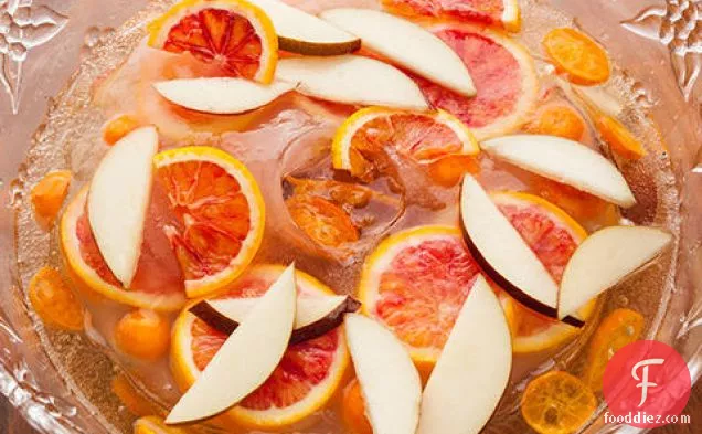 Spiced Pear-Champagne Punch