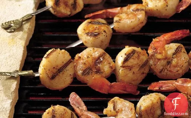 Barbecued Shrimp and Scallop Kabobs