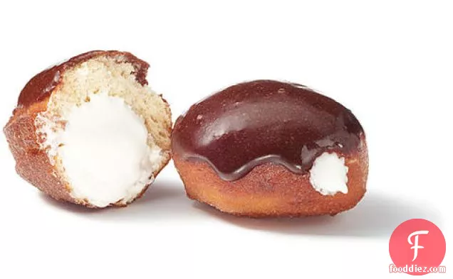 Mexican Hot Chocolate–Glazed Sufganiyot (Hanukkah Donuts) with Marshmallow Filling