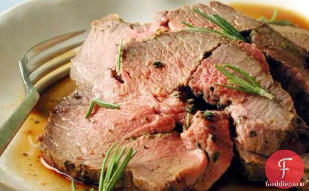 Leg of Lamb with Herbs and Mustard