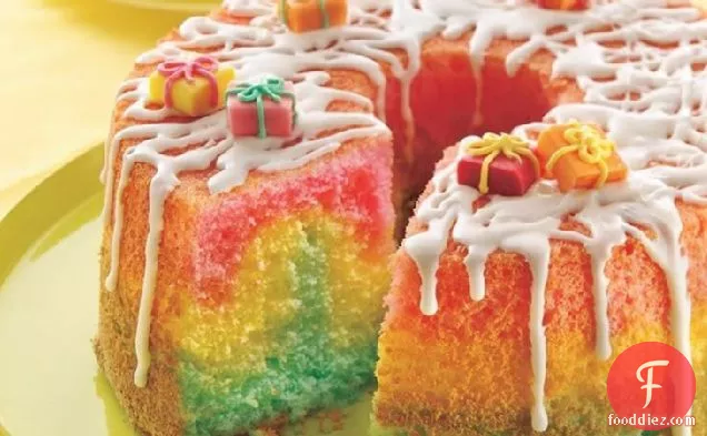इंद्रधनुष परी जन्मदिन का केक