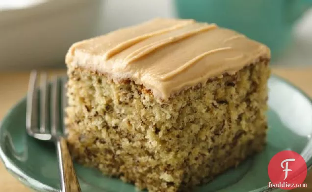 Banana-Nut Cake with Peanut Butter Frosting