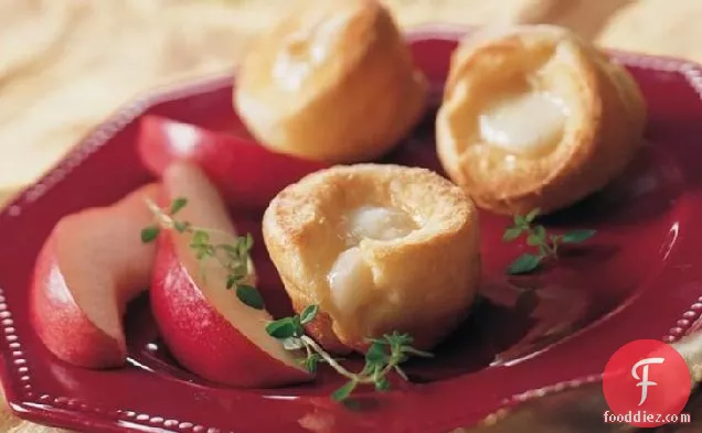 Fireside Popovers with Brie