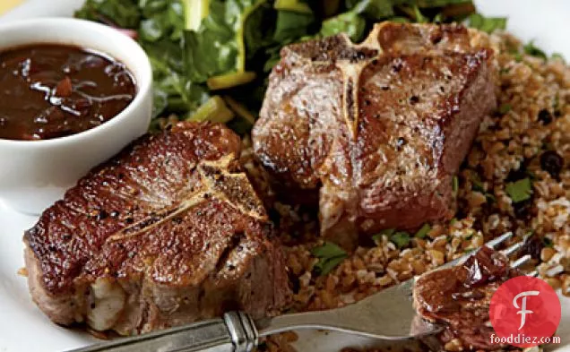 Seared Lamb with Balsamic Sauce