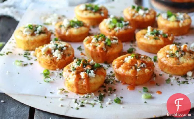 Impossibly Easy Mini Buffalo Chicken Pies