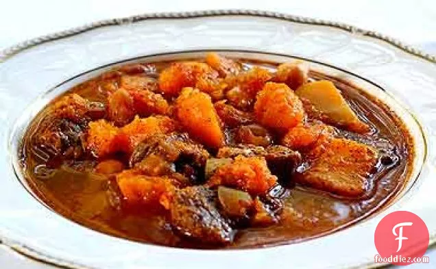 Spicy Lamb Stew With Butternut Squash