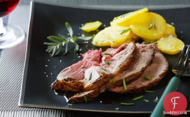 Salt-Baked Leg of Lamb with Olive Oil Potatoes