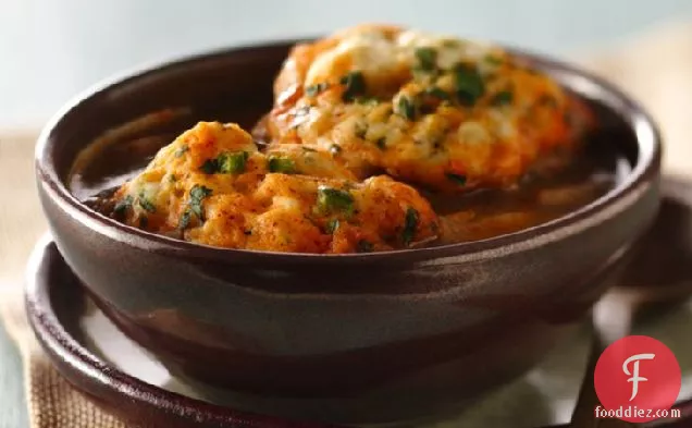 सीताफल पकौड़ी के साथ चिली चिकन सूप