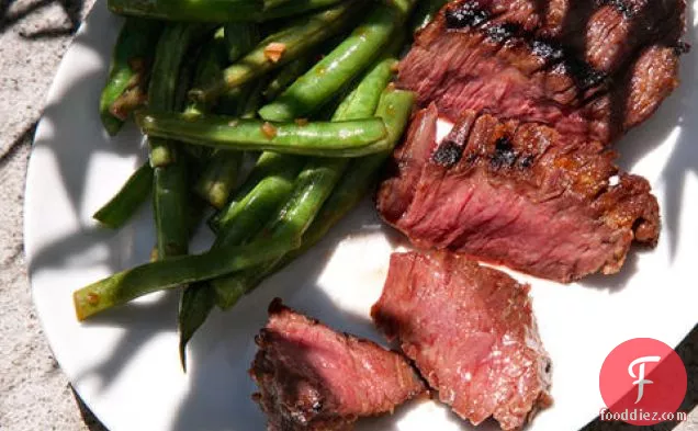 Grilled Skirt Steak with Red Miso