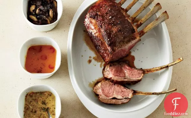 Rack of Lamb with Olive-Prune Sauce