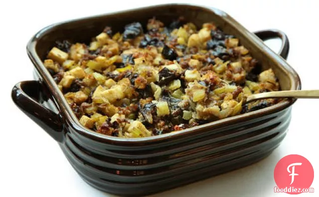 Prune and Apple Stuffing with Sausage