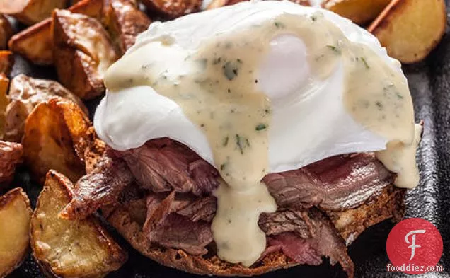 Steak and Eggs Benedict with Béarnaise Sauce