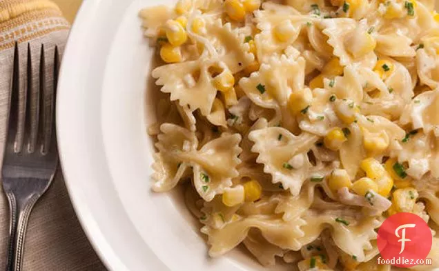 Bow Tie Pasta with Corn, Thyme, and Parmesan