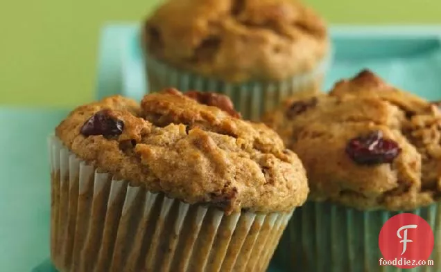 Banana-Cranberry Spice Muffins