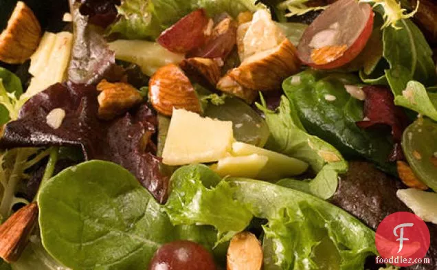 Grape and Almond Mixed Greens Salad