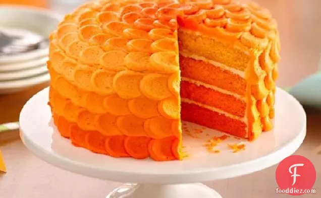 Tangerine Ombre Cake