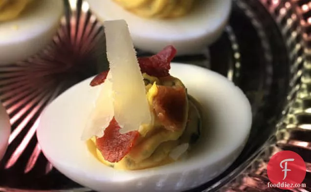 Bacon and Cheddar Deviled Eggs