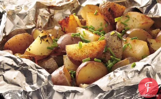 Grilled Sage-Potato Foil Pack