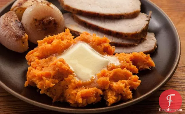 Mashed Sweet Potatoes with Ginger, Cardamom, and Honey