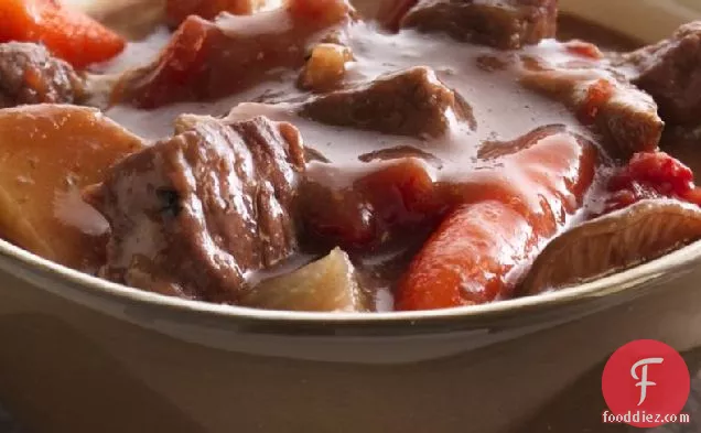 Slow-Cooker Beef Stew with Shiitake Mushrooms