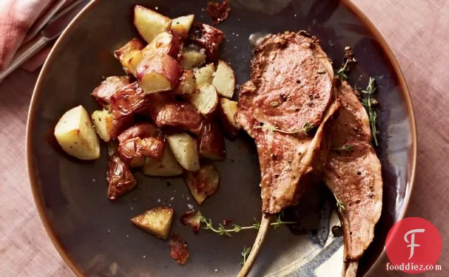Coriander-Crusted Rack of Lamb with Shallot Jus