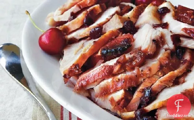 Ham with Bourbon-Cherry Glaze