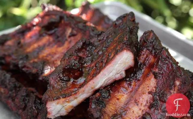 स्मोक्ड बारबेक्यू बेबी बैक रिब्स