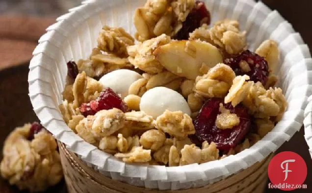 Easy Microwave Cranberry Almond Snack Mix