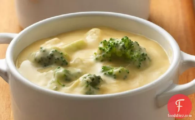 दिल स्वस्थ रसोई की किताब ब्रोकोली-पनीर सूप