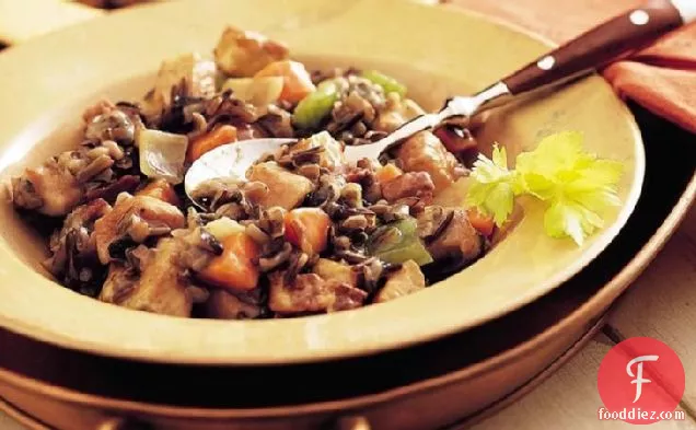 Slow-Cooker Herbed Turkey and Wild Rice Casserole (Cooking for 2)