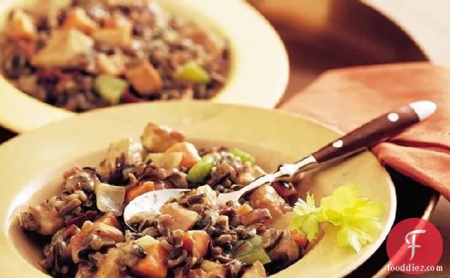 Slow-Cooker Herbed Turkey and Wild Rice Casserole