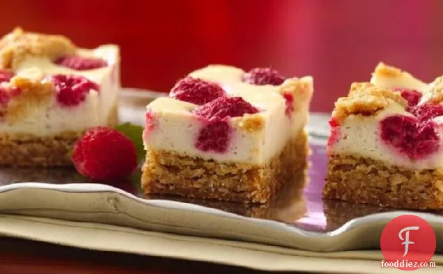 Yogurt Raspberry Cheesecake Bars