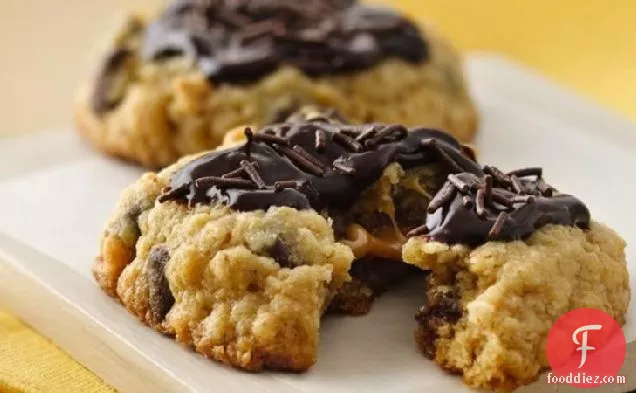 Chocolate-Caramel Filled Cookies