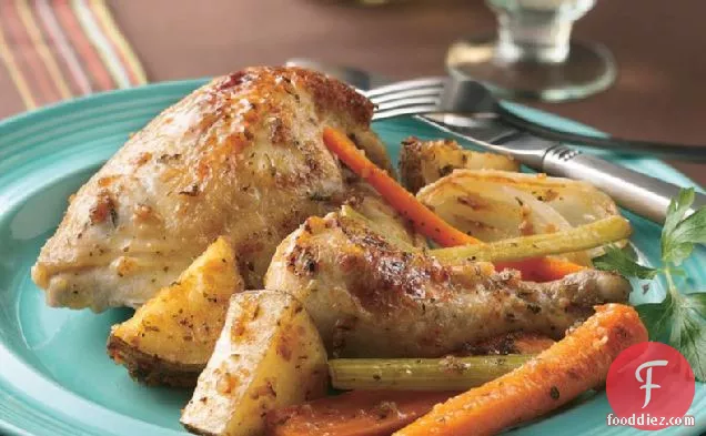 Herb and Garlic Chicken and Vegetables
