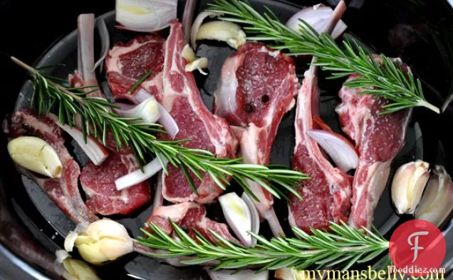 Olive Oil Poached Lamb Chops