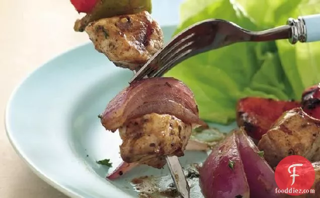 Grilled Greek Pork Kabobs