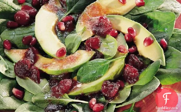 Spinach Salad with Cranberry Vinaigrette