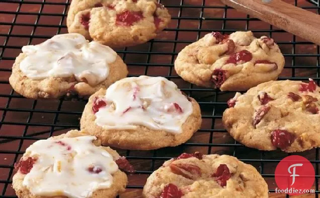 Orange-Frosted Cranberry Cookies