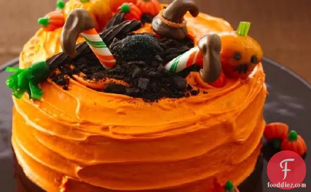 Crash-Landing Witch Cake