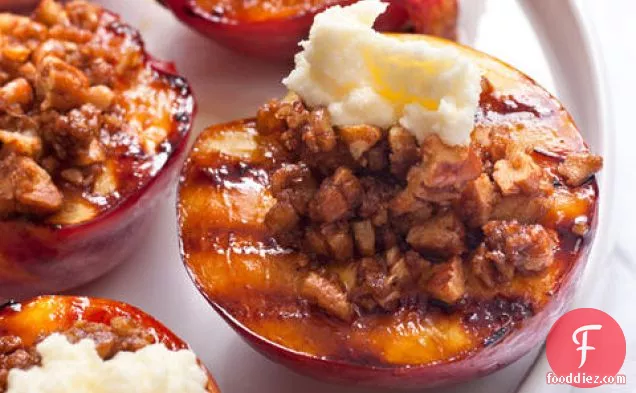 Grilled Nectarine Crumble