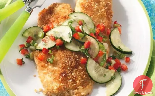 Tilapia with Cucumber Salad